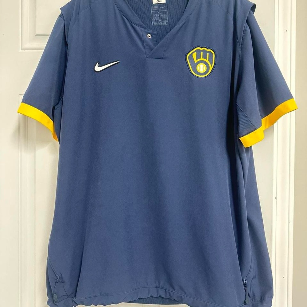 Nike Black Sports Jersey with Gold Details